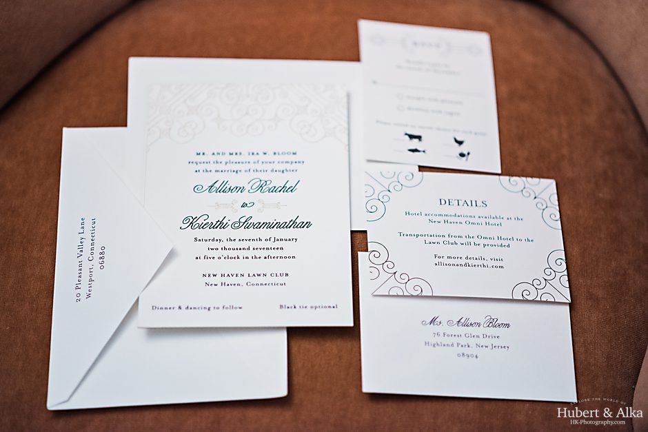 new haven lawn club winter wedding with HK photography Hubert and Alka