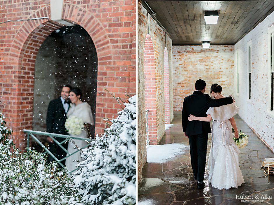 new haven lawn club winter wedding with HK photography Hubert and Alka