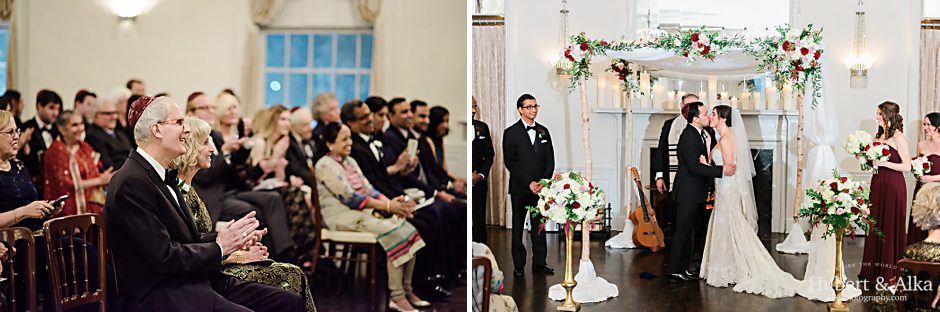 new haven lawn club winter wedding with HK photography Hubert and Alka