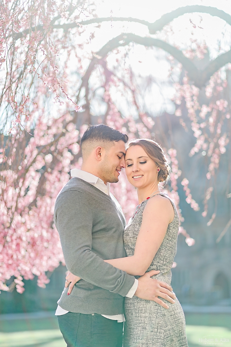 New Haven Cherry Blossom Spring Engagement Photography - Danielle ...