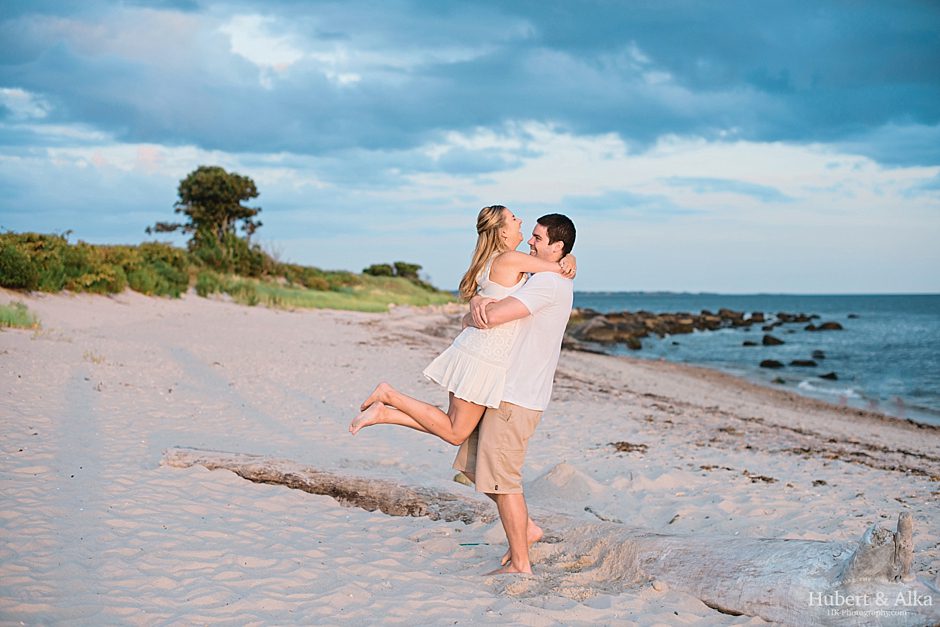 Harkness Engagement Session | Hartford and New Haven Beach Engagement Photographer | HK Photography with Hubert and Alka