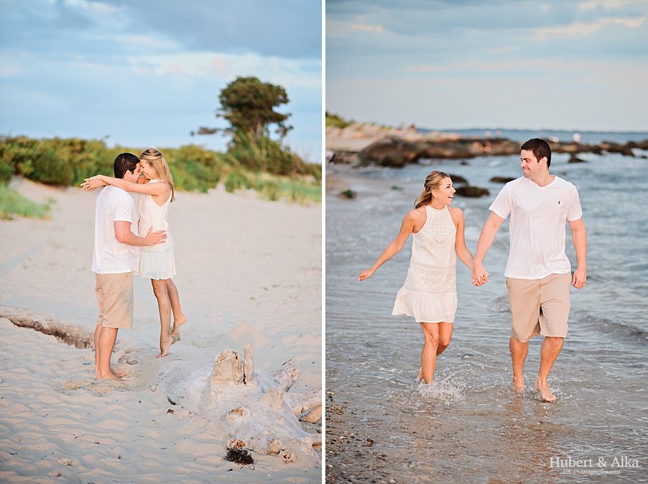 Harkness Engagement Session | Hartford and New Haven Beach Engagement Photographer | HK Photography with Hubert and Alka