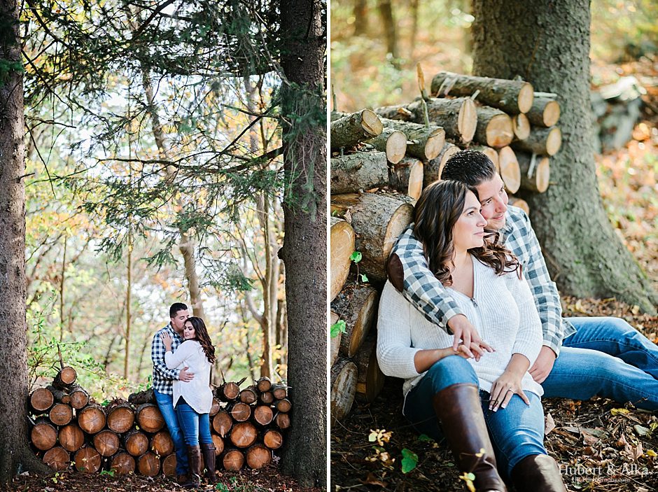 Private Estate Fall Engagement Session in CT | HK Photography with Hubert and Alka