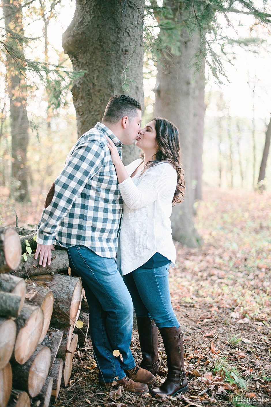 Private Estate Fall Engagement Session in CT | HK Photography with Hubert and Alka