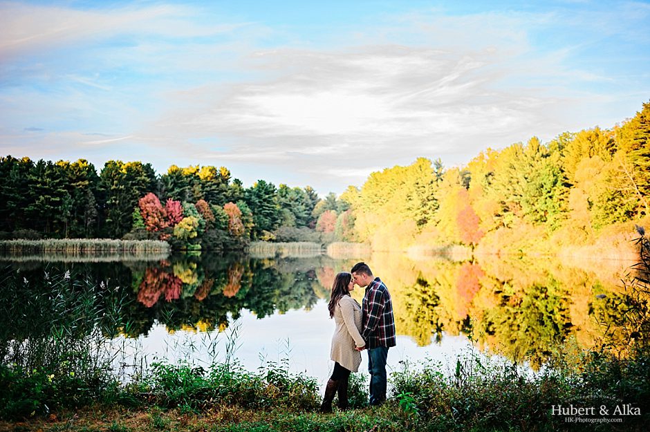 Private Estate Fall Engagement Session in CT | HK Photography with Hubert and Alka