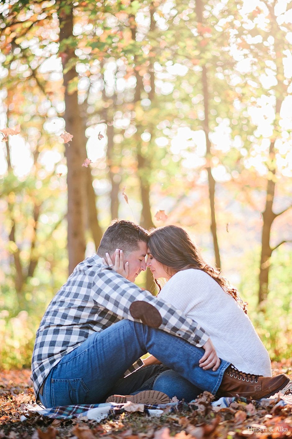 Private Estate Fall Engagement Session in CT | HK Photography with Hubert and Alka