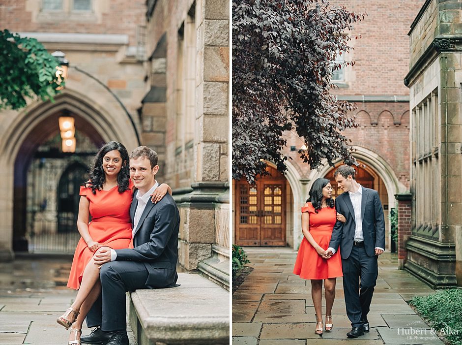 Yale New Haven CT Engagement Photos