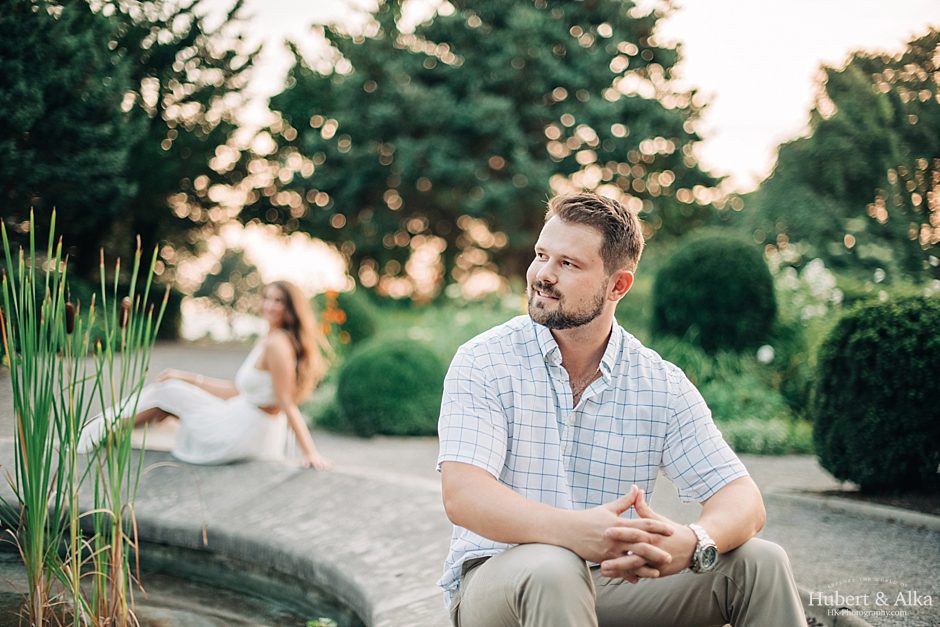 Eolia Mansion at Harkness Memorial State Park Engagement Photos