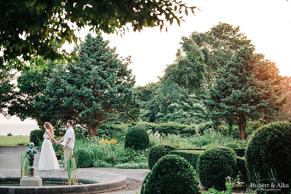 Eolia Mansion at Harkness Memorial State Park Engagement Photos
