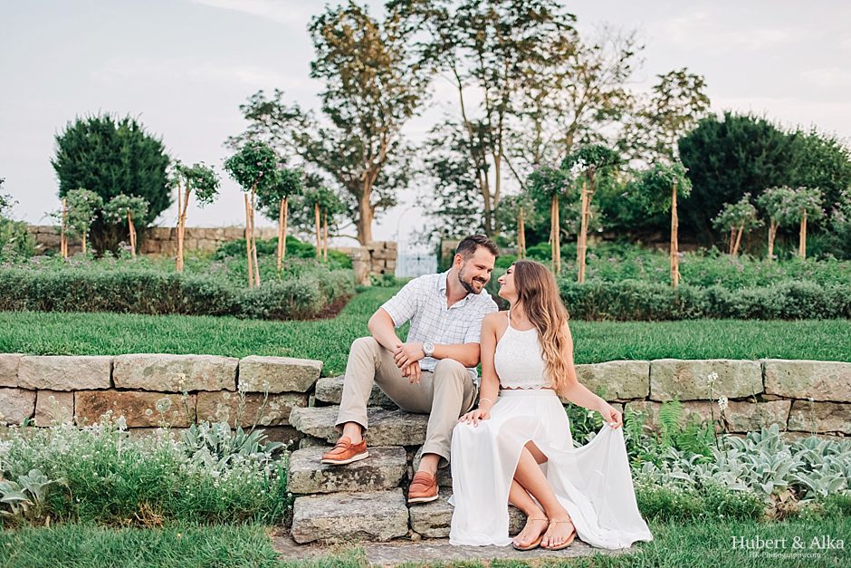 Eolia Mansion at Harkness Memorial State Park Engagement Photos