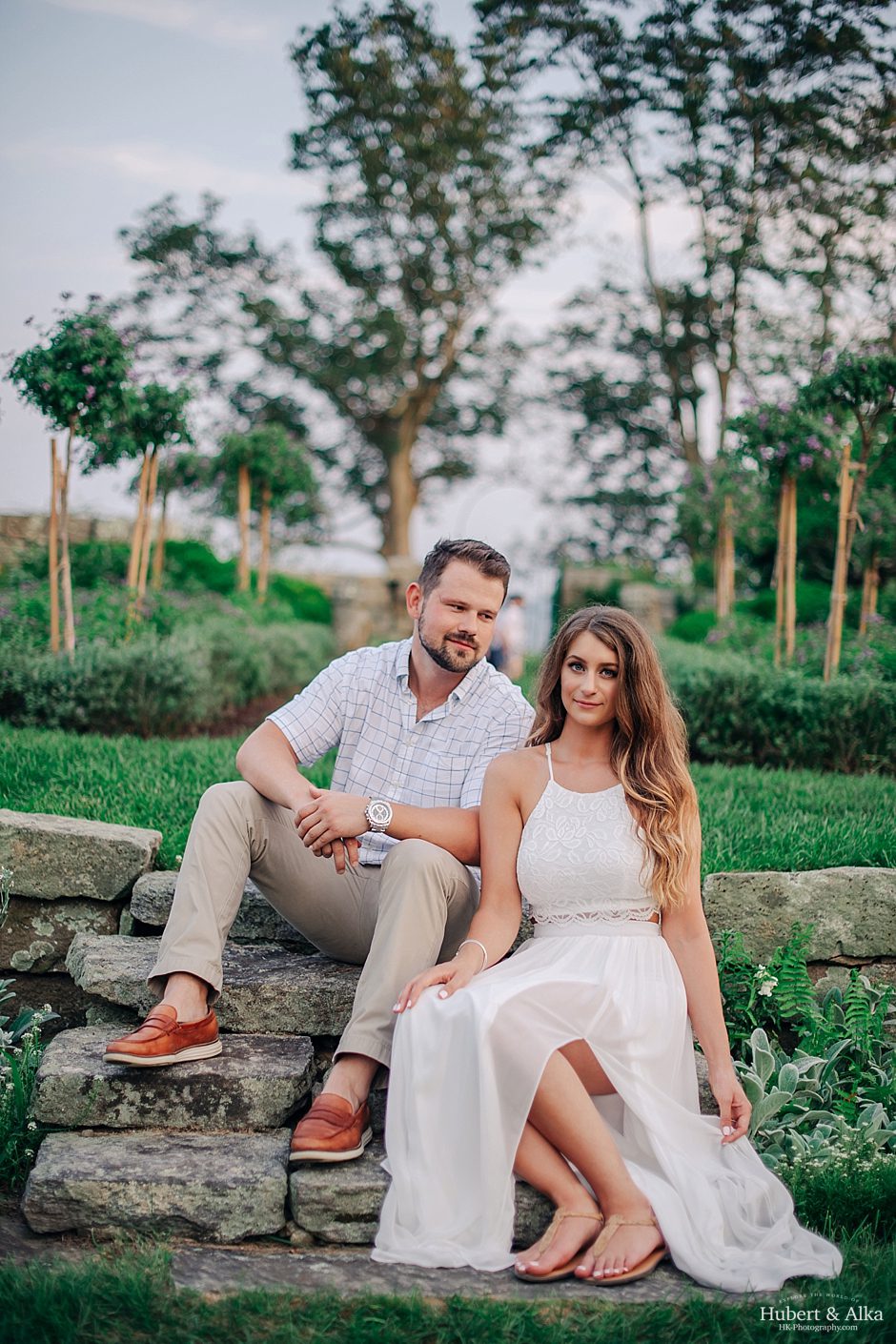 Eolia Mansion at Harkness Memorial State Park Engagement Photos