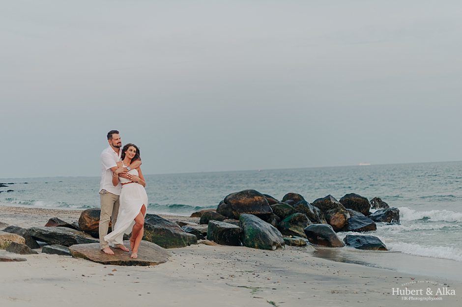 Eolia Mansion at Harkness Memorial State Park Engagement Photos