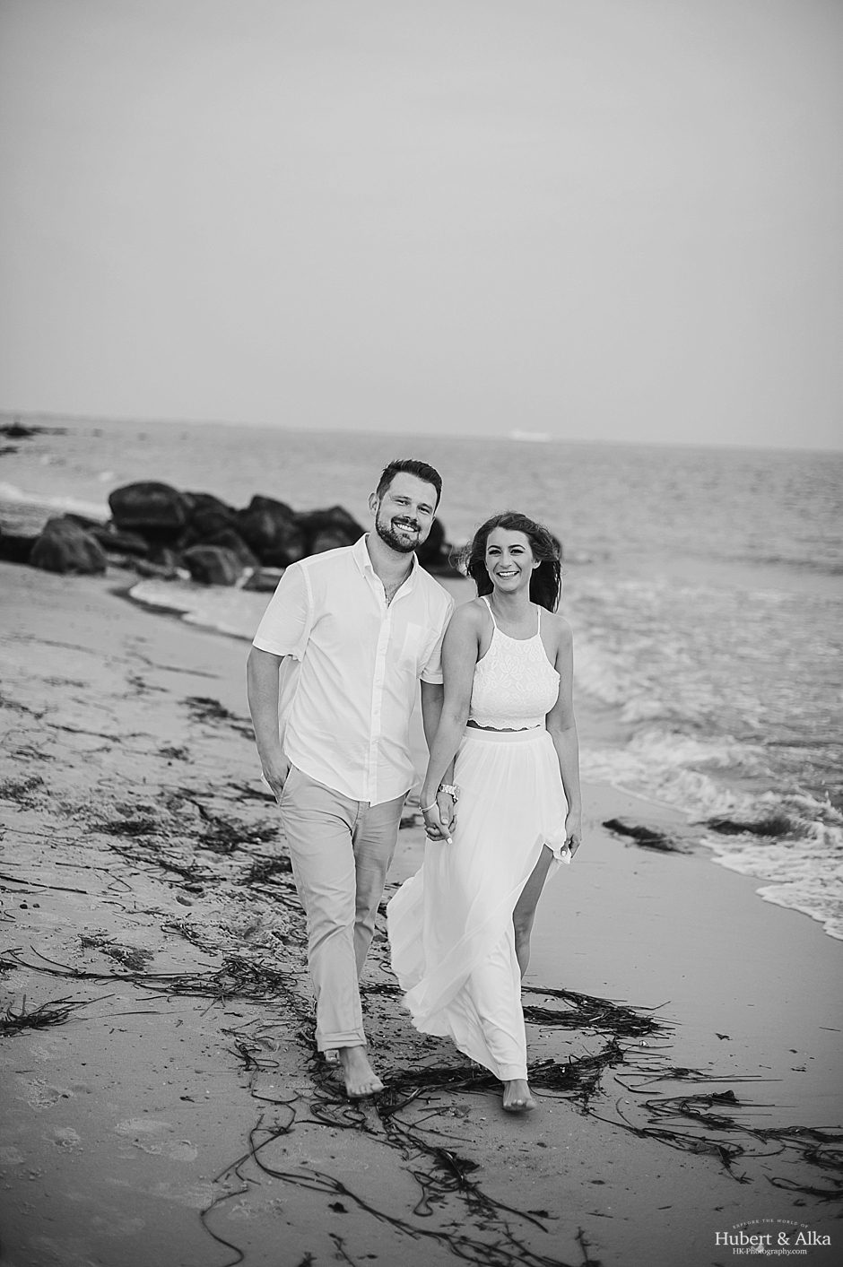 Eolia Mansion at Harkness Memorial State Park Engagement Photos