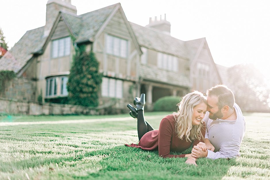 A Topsmead State Forest Autumn Engagement Session | Engagement Photo Ideas in Connecticut