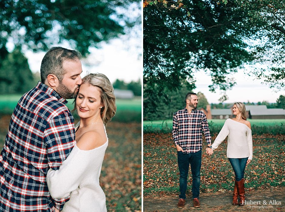 A Topsmead State Forest Autumn Engagement Session | Engagement Photo Ideas in Connecticut