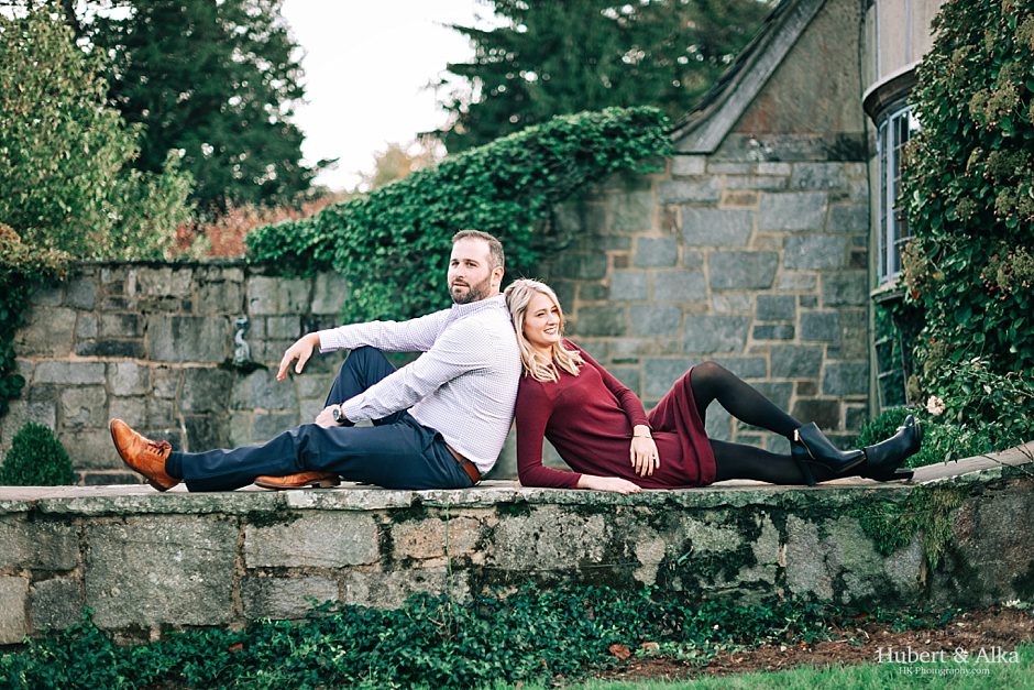 A Topsmead State Forest Autumn Engagement Session | Engagement Photo Ideas in Connecticut