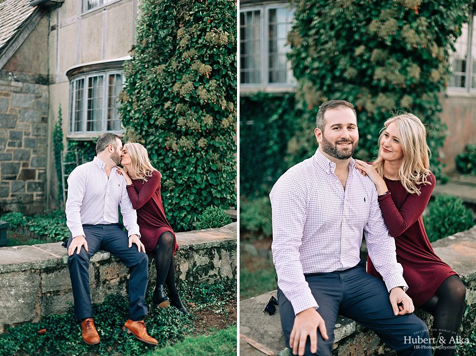 A Topsmead State Forest Autumn Engagement Session | Engagement Photo Ideas in Connecticut