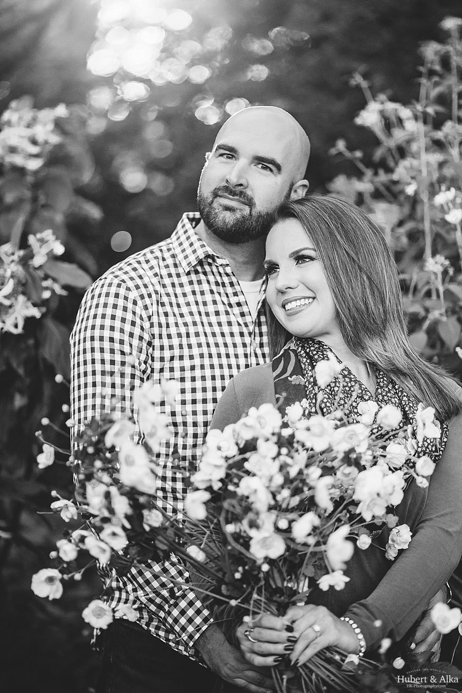 Hartford CT Rose Garden Engagement Session