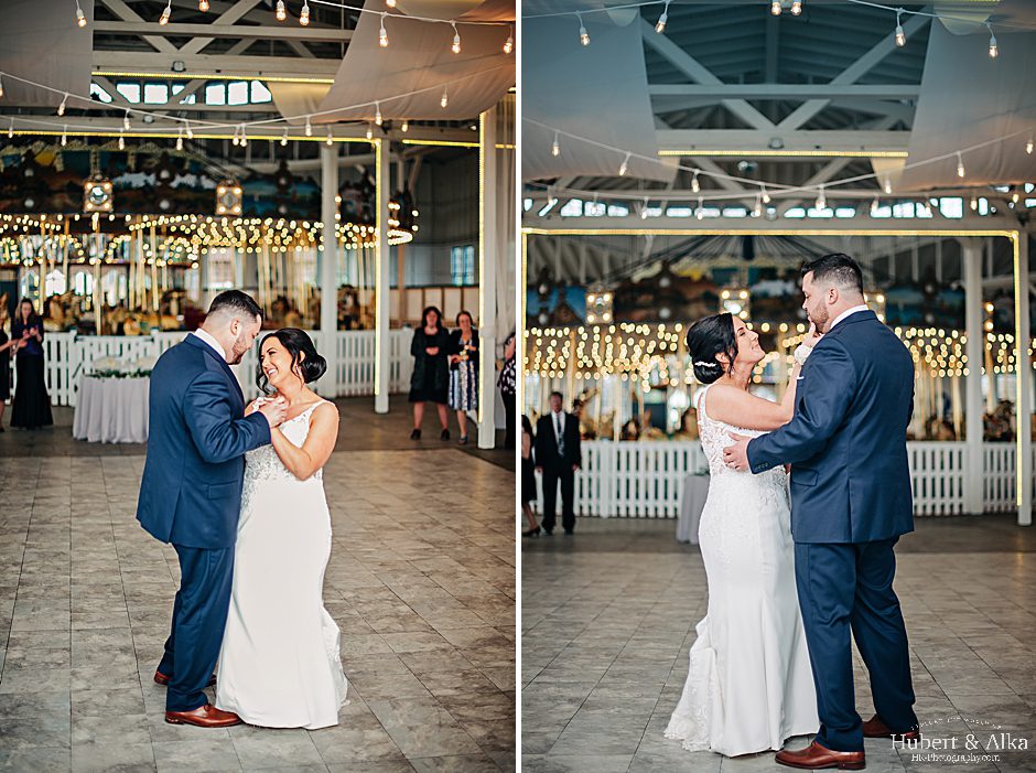 CT Lighthouse Point Park Carousel Wedding Photos