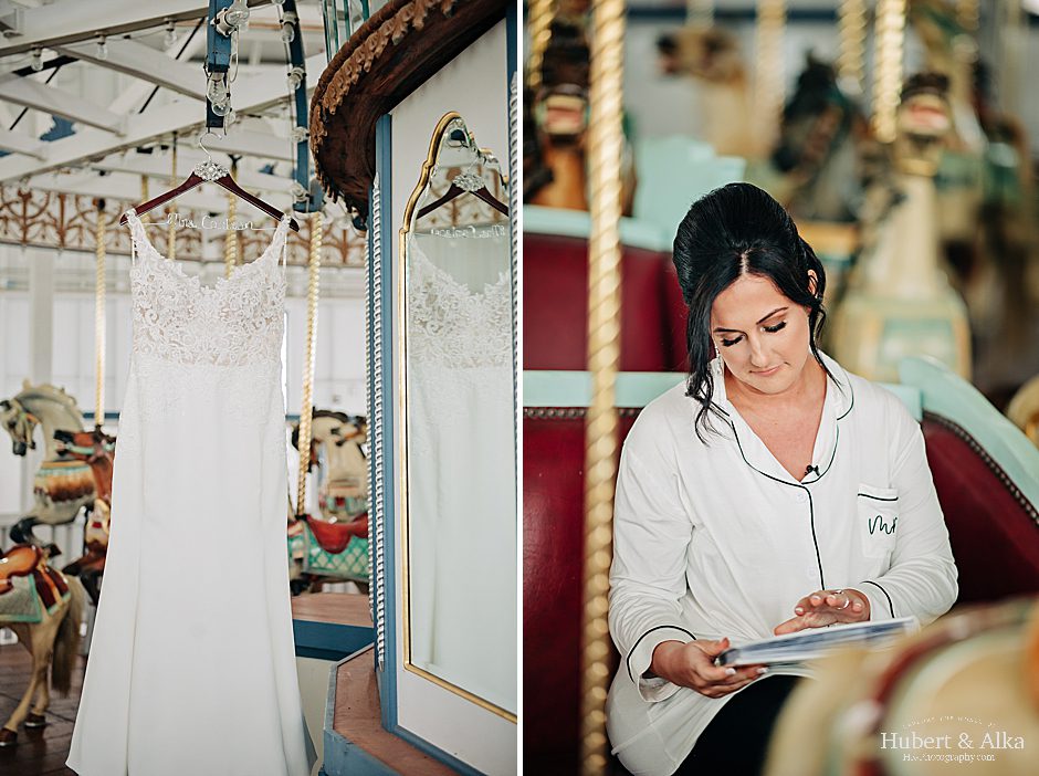 CT Lighthouse Point Park Carousel Wedding Photos