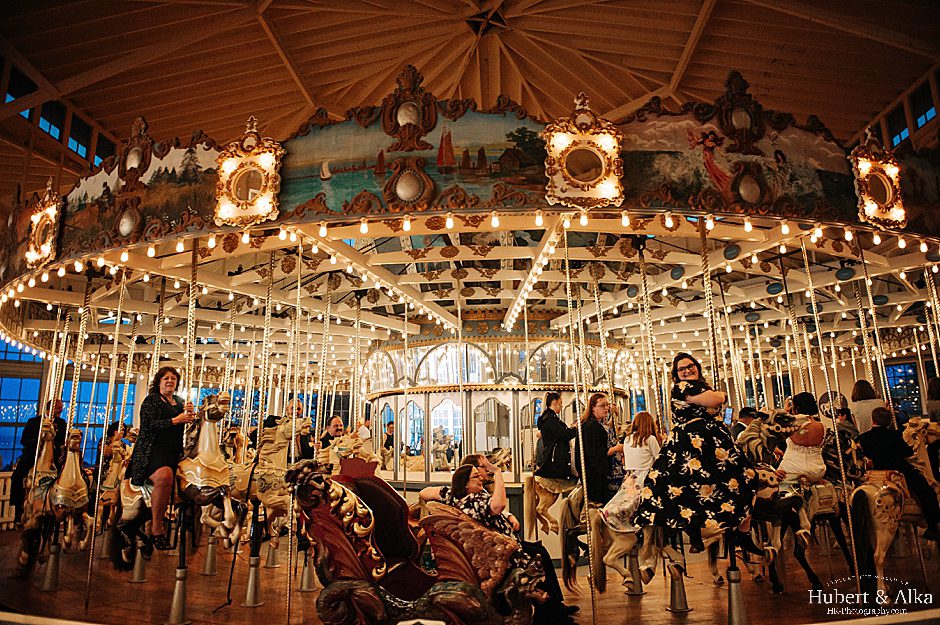 CT Lighthouse Point Park Carousel Wedding Photos