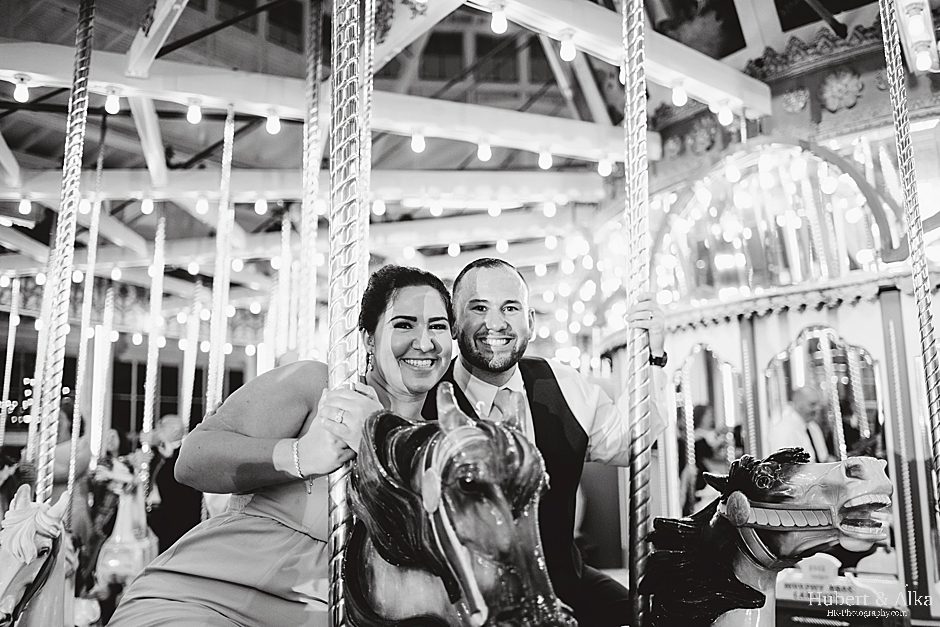 CT Lighthouse Point Park Carousel Wedding Photos