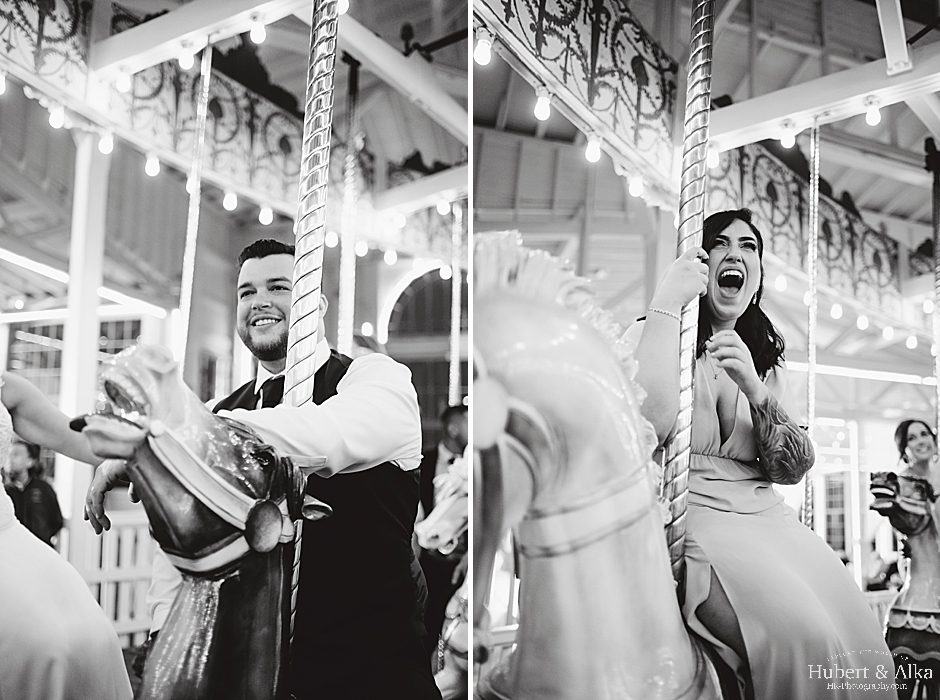 CT Lighthouse Point Park Carousel Wedding Photos