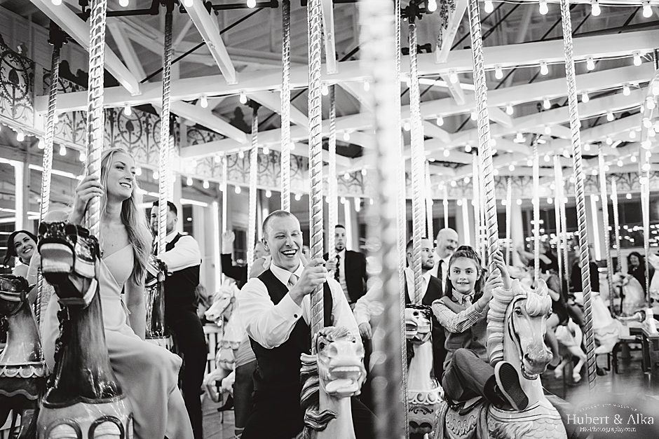 CT Lighthouse Point Park Carousel Wedding Photos