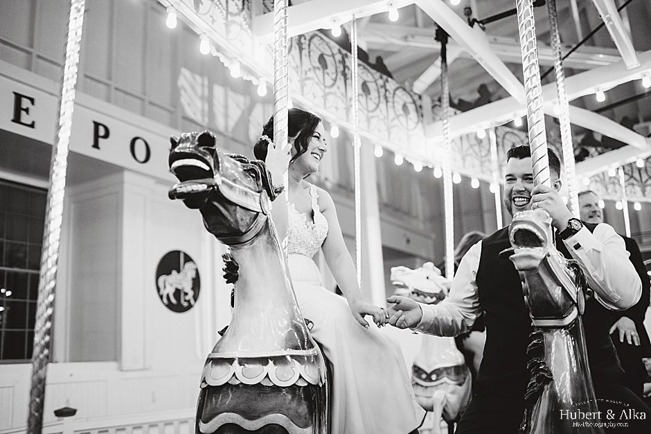CT Lighthouse Point Park Carousel Wedding Photos