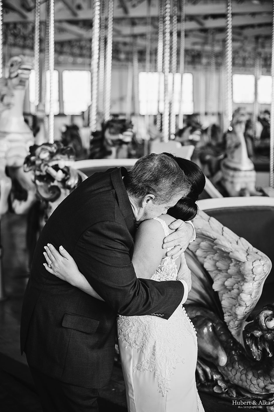 CT Lighthouse Point Park Carousel Wedding Photos