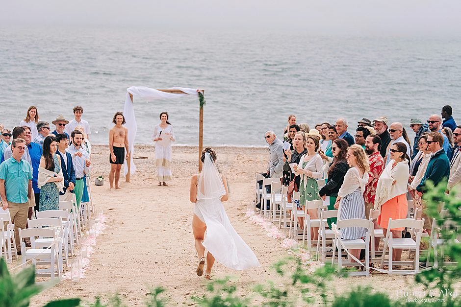 Connecticut beach wedding photos