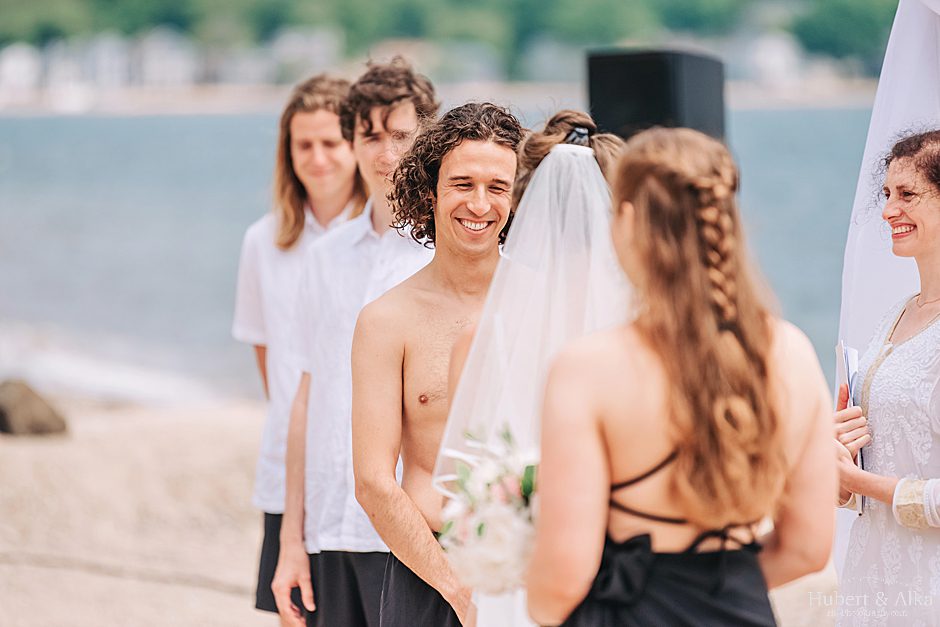Connecticut beach wedding photos