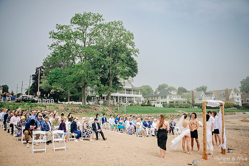 Connecticut beach wedding photos