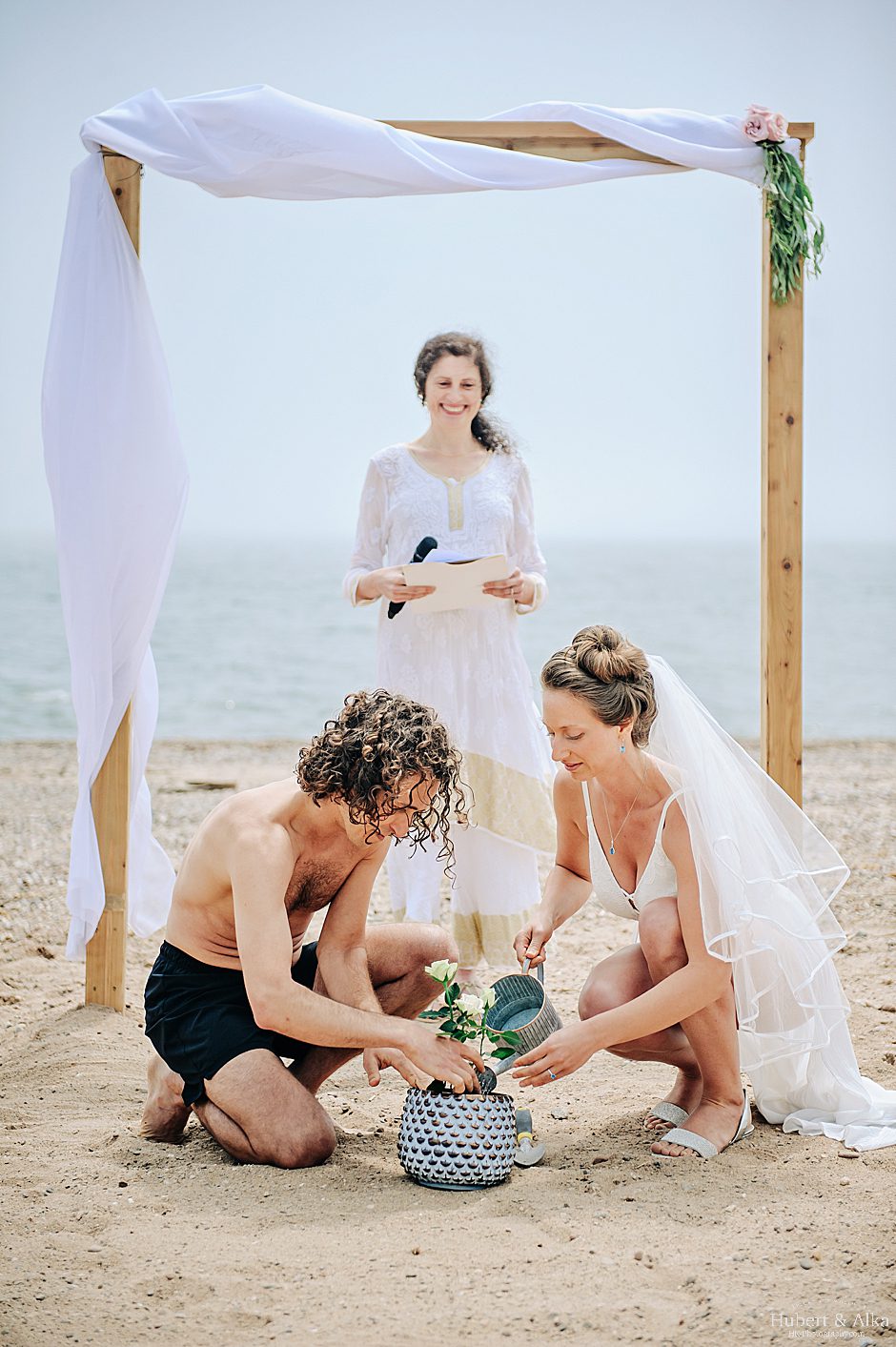 Connecticut beach wedding photos