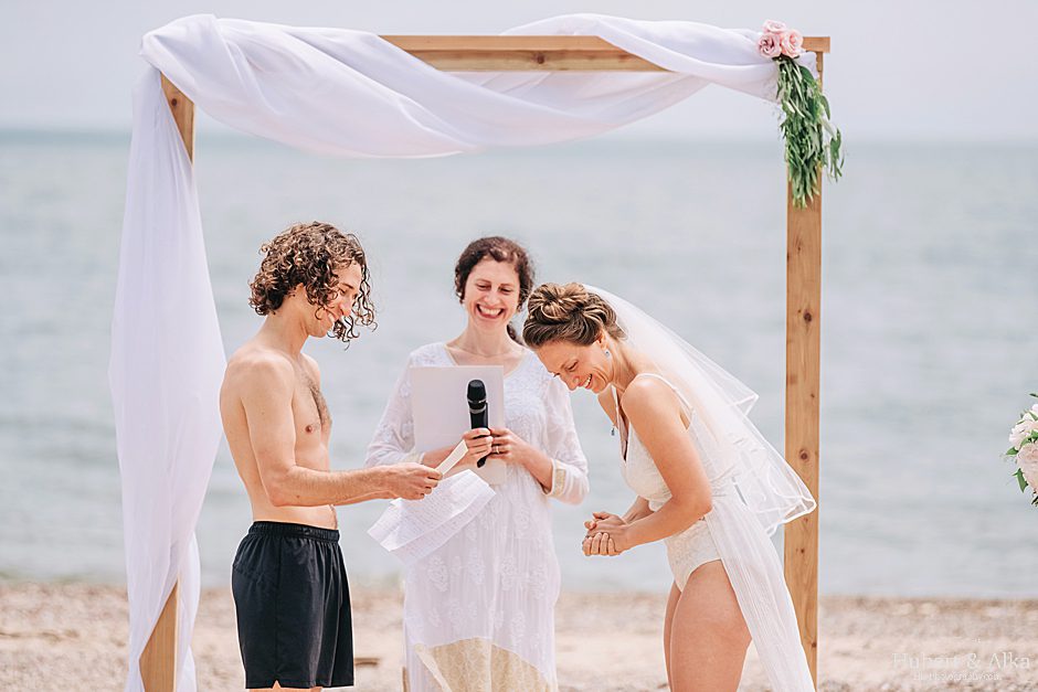 Connecticut beach wedding photos