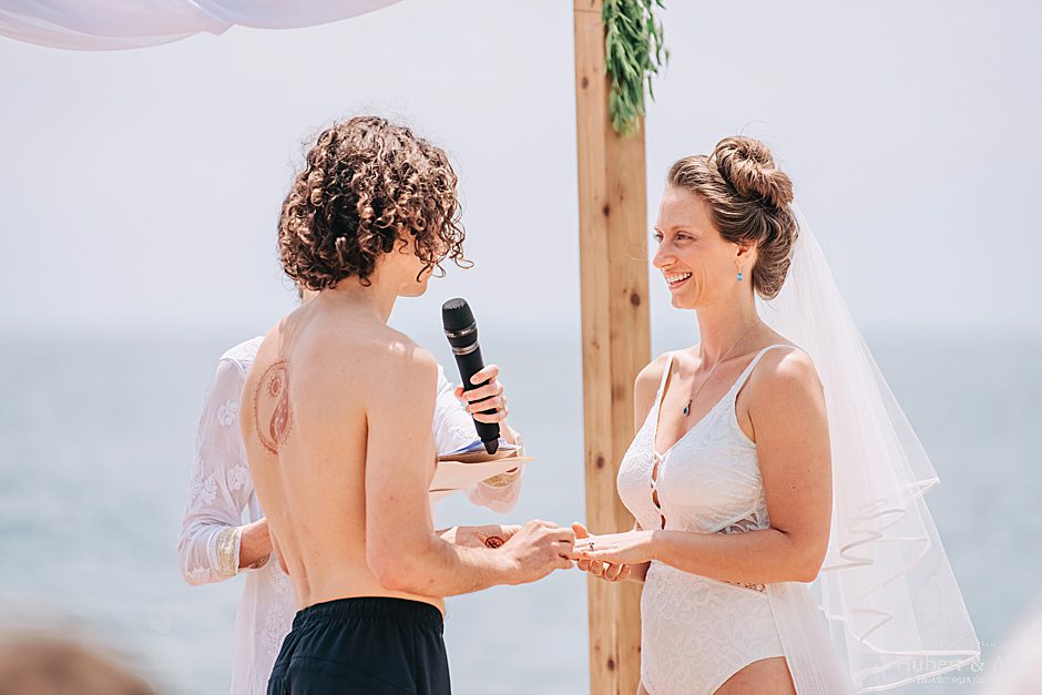 Connecticut beach wedding photos