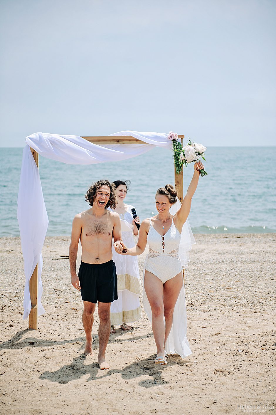 Connecticut beach wedding photos