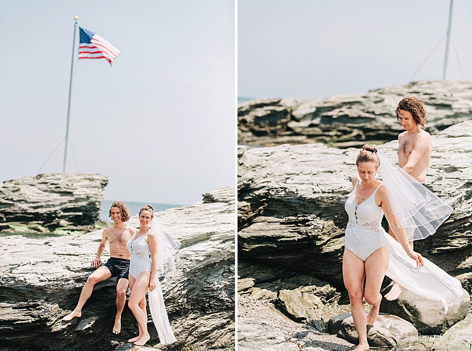Connecticut beach wedding photos