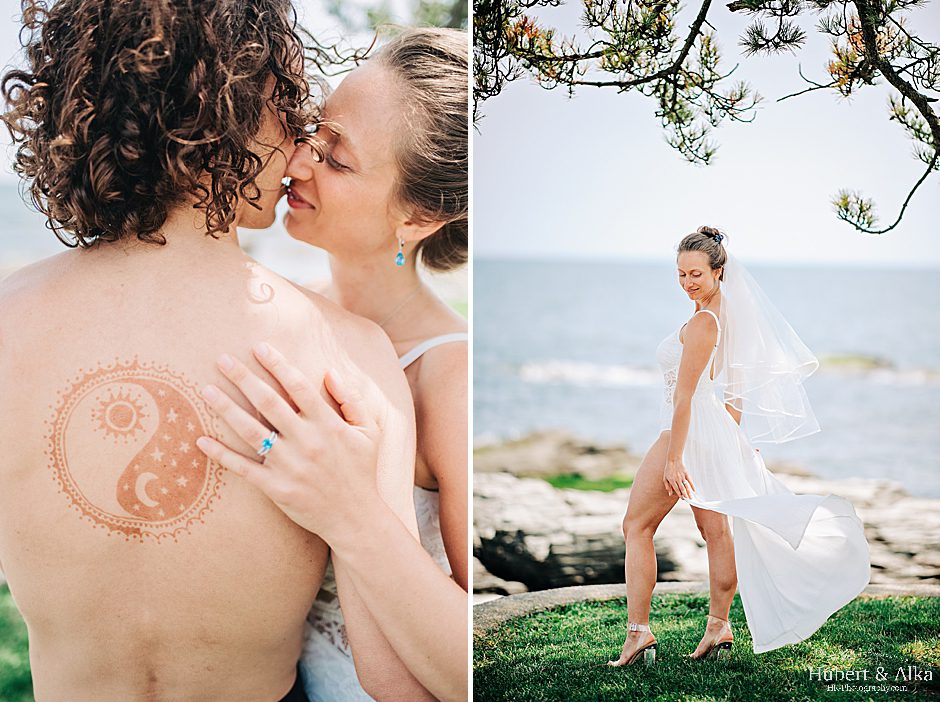 Connecticut beach wedding photos