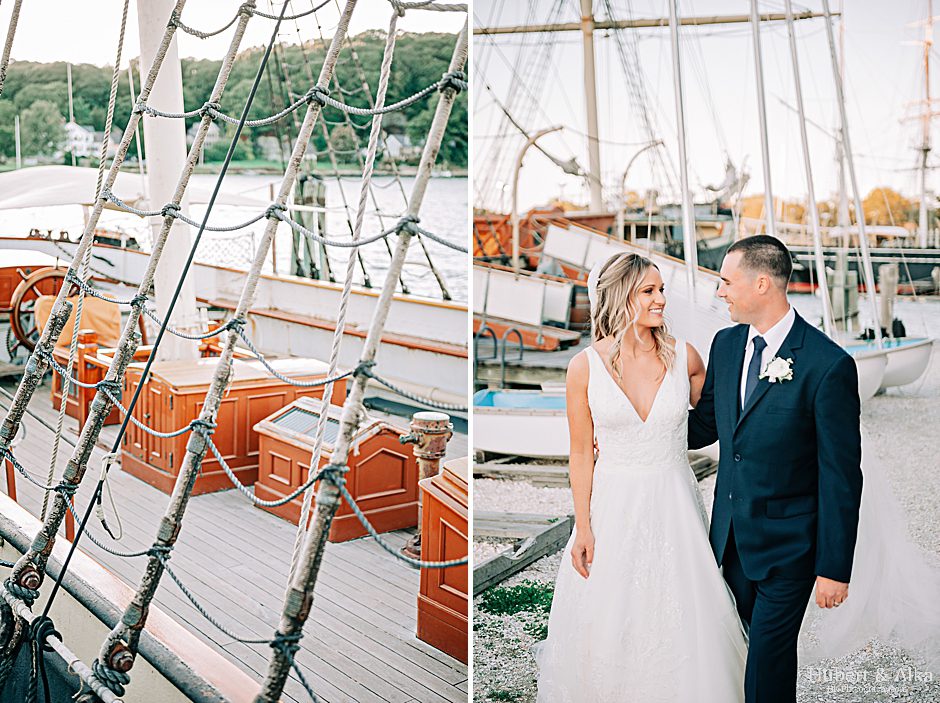 Mystic, CT Seaport Wedding Photography | Latitude 41 | Coastal Gourmet