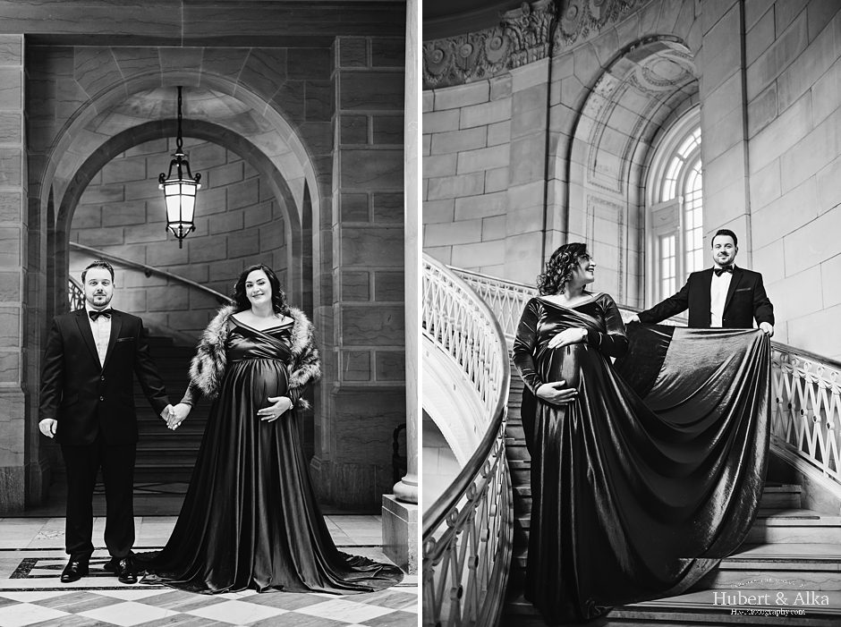 Maternity Session at Hartford City Hall