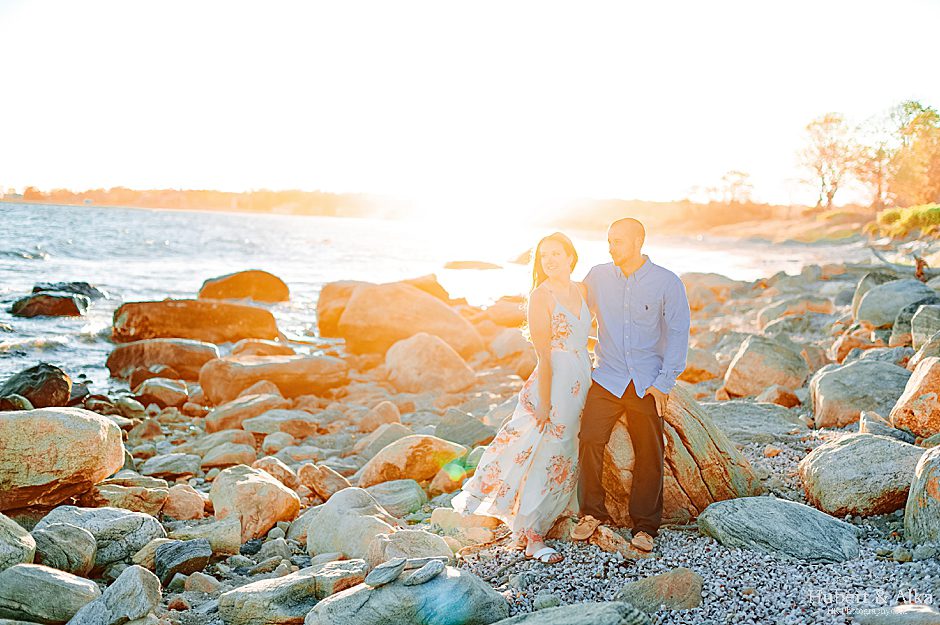 Eolia Mansion at Harkness State Park Engagement Photos