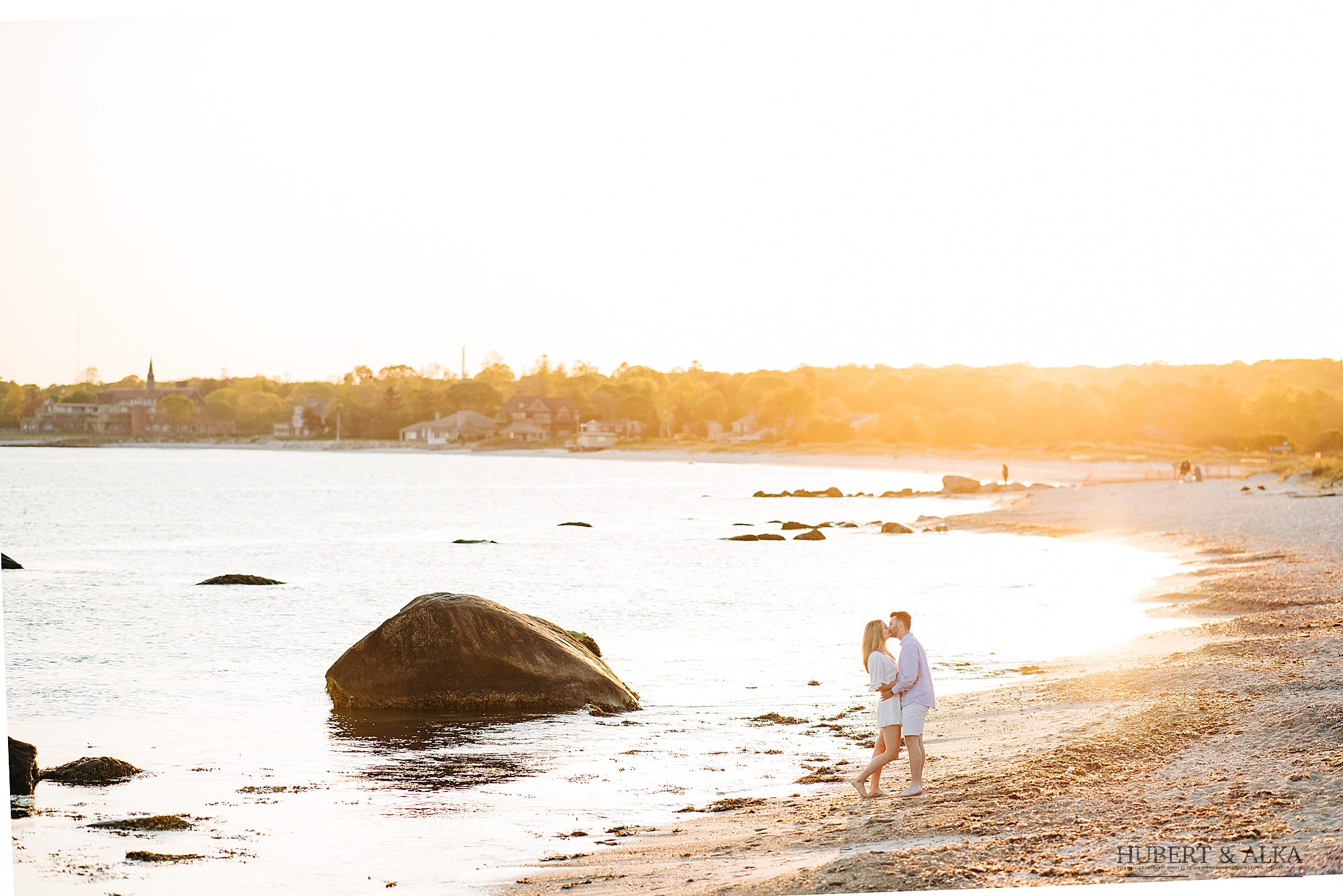engagement session at Harkness Memorial State Park