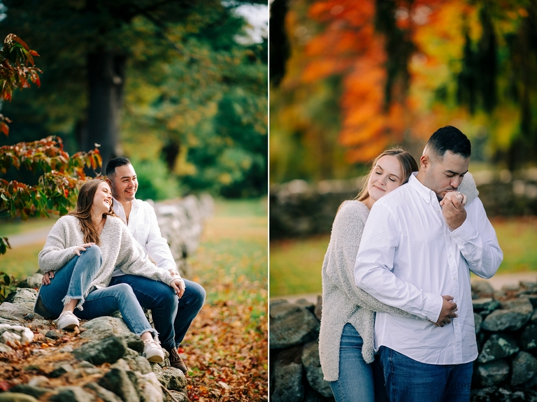 Fall Engagement Photos in Connecticut