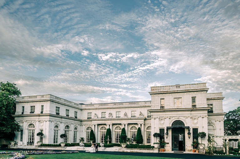 Rosecliff Mansion Wedding Front Building