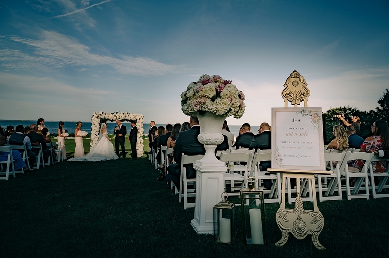 Rosecliff Mansion Wedding Ceremony