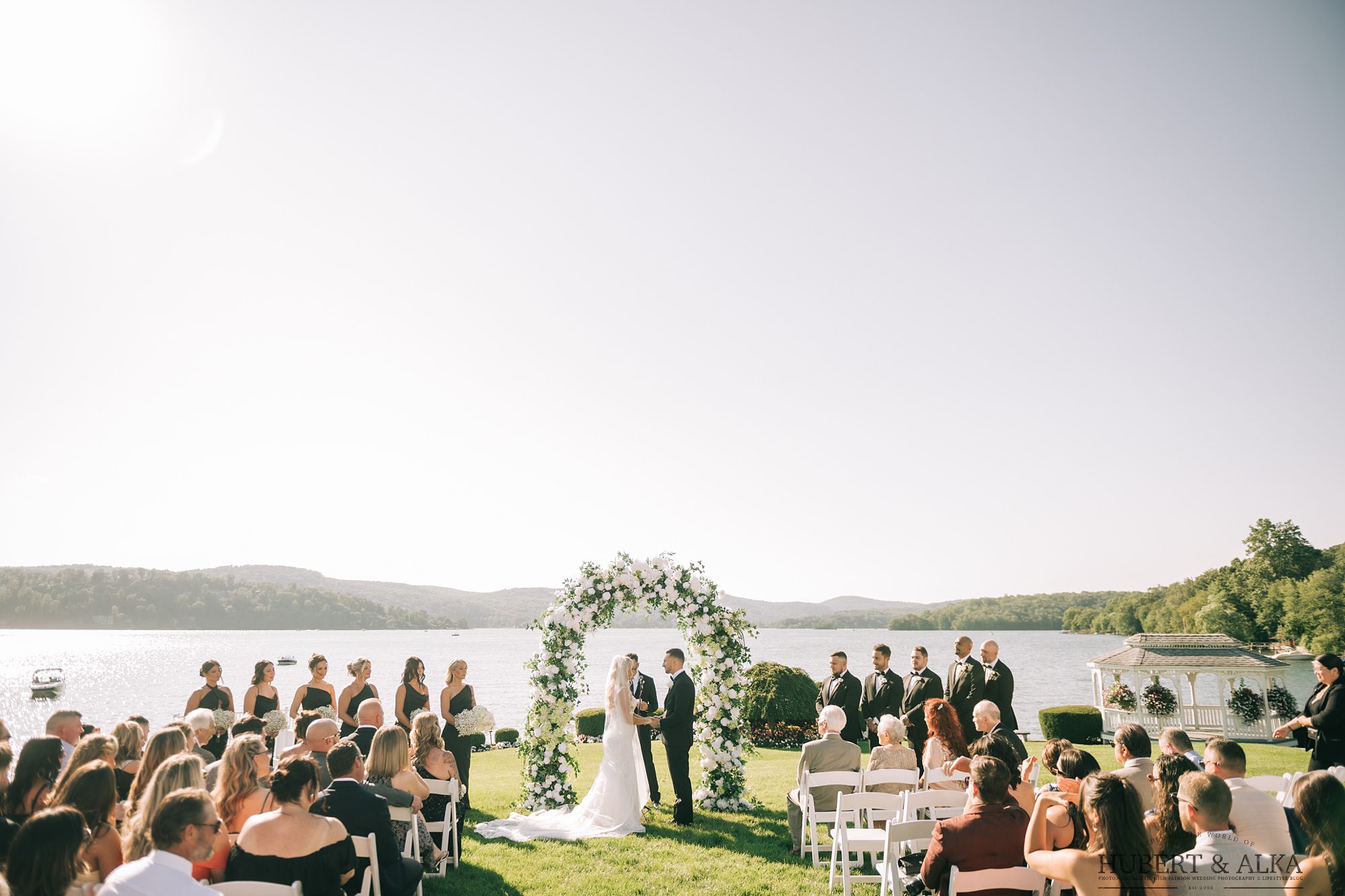 Bride and groom at Candlewood Inn wedding in Brookfield CT