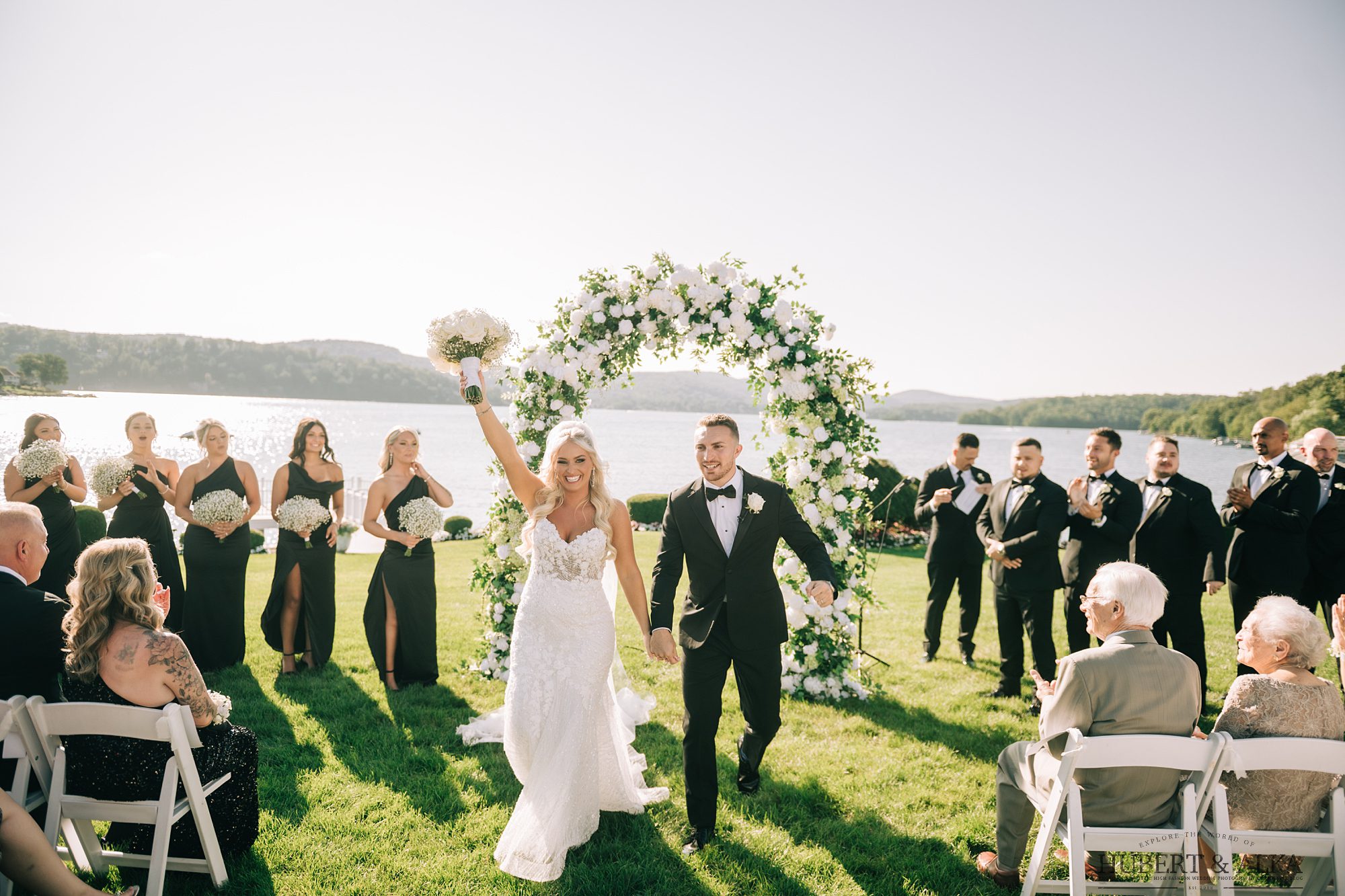 Bride and groom at Candlewood Inn wedding in Brookfield CT