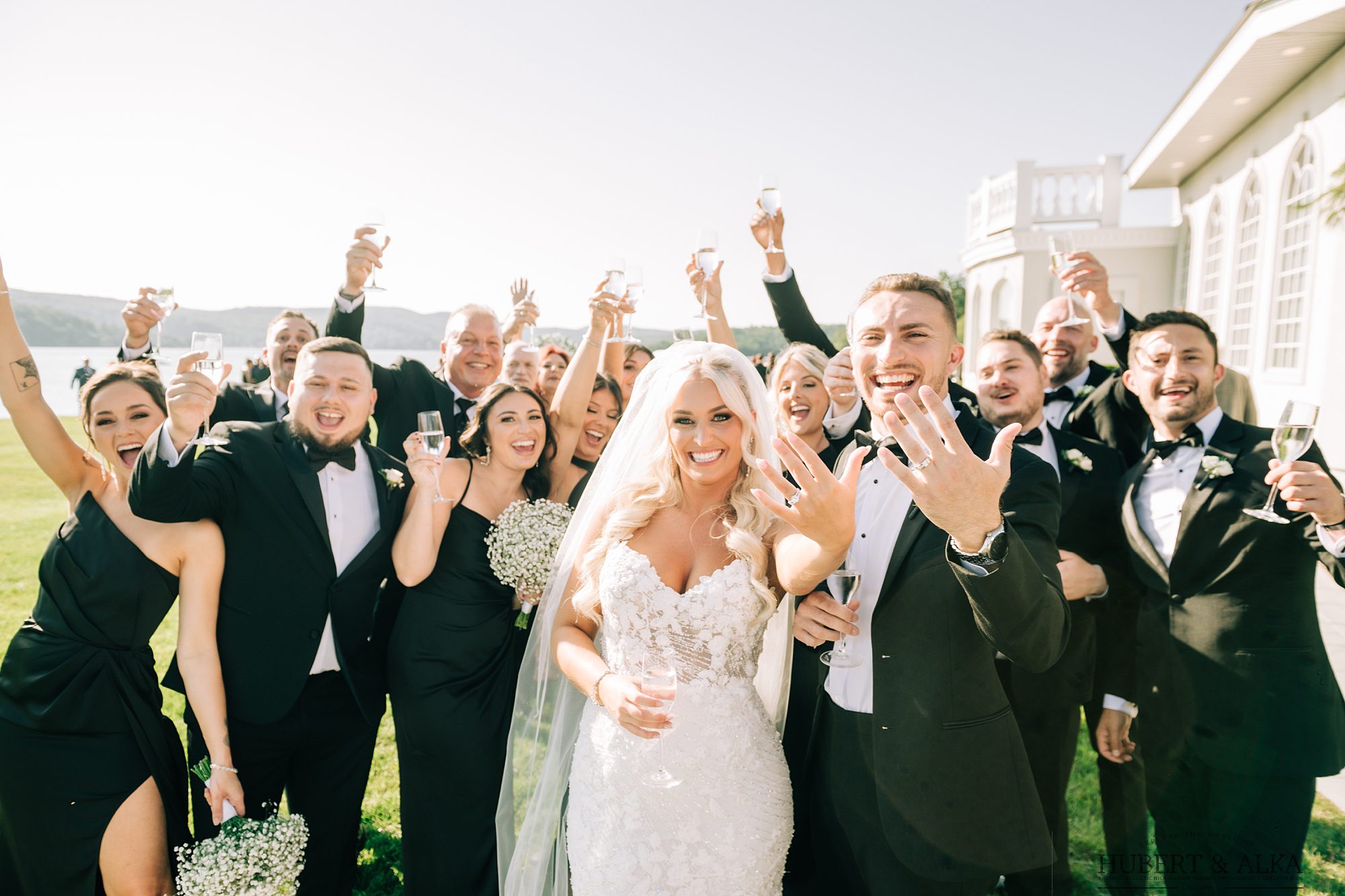 Bride and groom at Candlewood Inn wedding in Brookfield CT