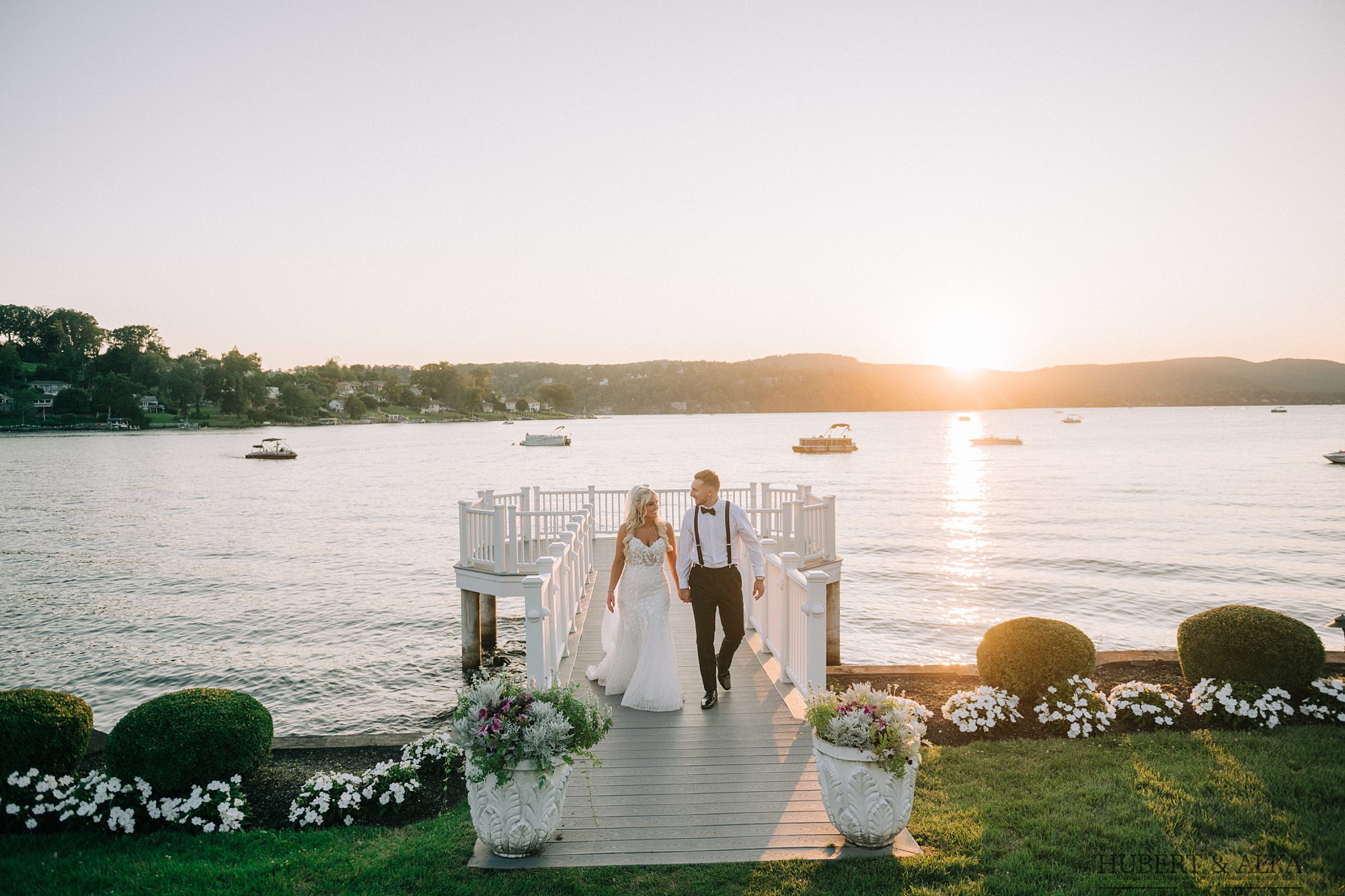 Bride and groom at Candlewood Inn wedding in Brookfield CT